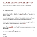 Career Change Cover Letter Templates – Word-Doc – Perfect for All Job Roles